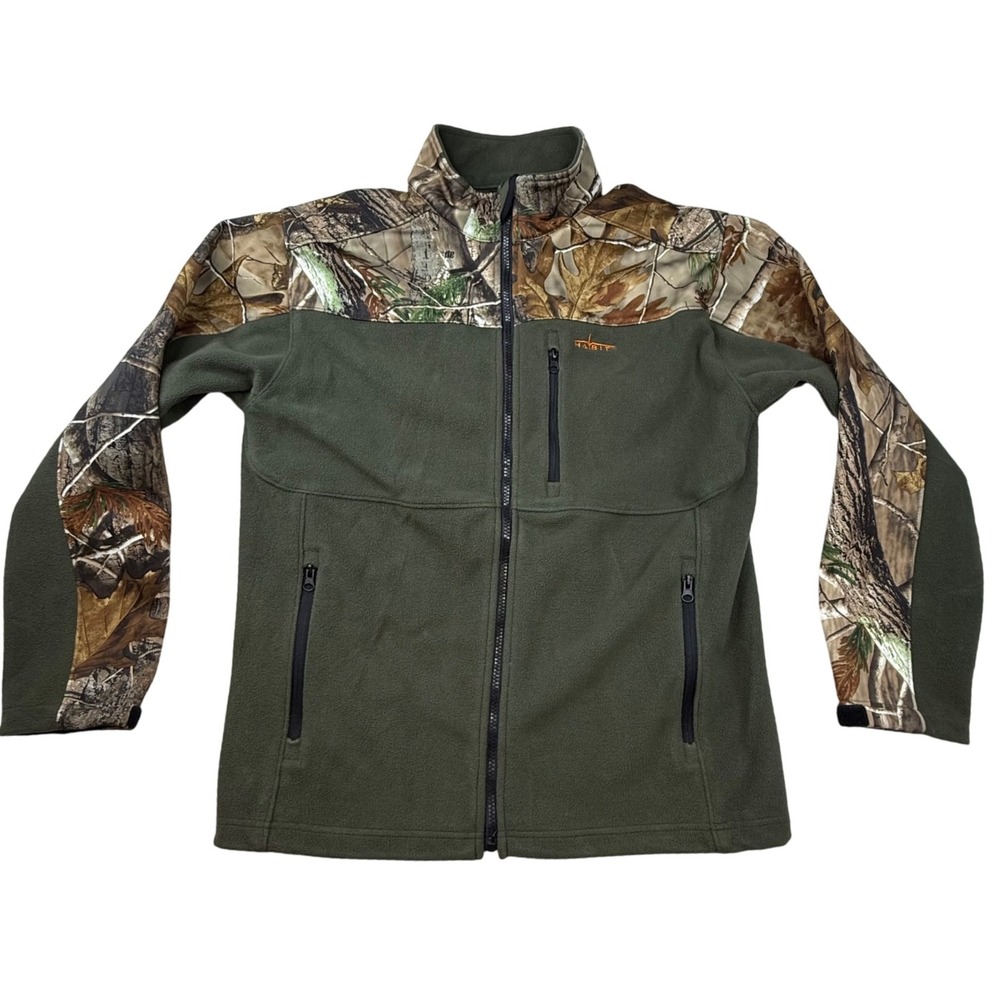 Habit Camo‎ Fleece Jacket Full Zip Outdoor Hunting Activewear Men Medium